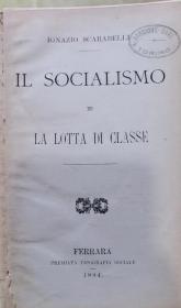 1894年《IL SOCIALISMO E LA LOTTA DI CLASSE》