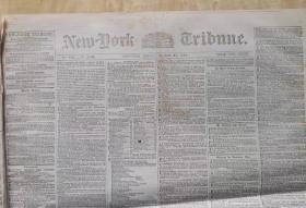 1854年3月24日《纽约每日论坛报》上有马克思的文章