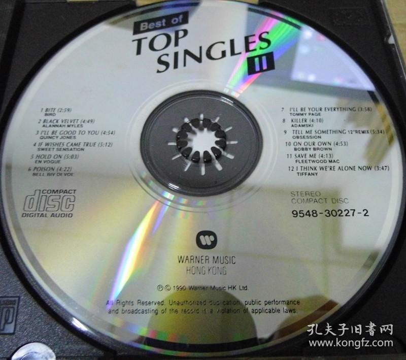 BEST OF TOP SINGLES SMASH HITS VOL.2 RHYTHM KING BUMPER ISSUE  T113版 天龙版 首版 旧版 港版 原版 绝版 3CD