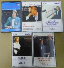 老磁带 五盒 RICHARD CLAYDERMAN