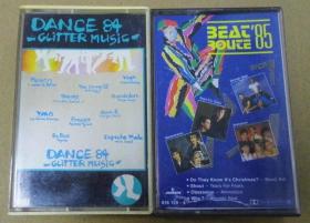 老磁带 二盒  DANCE 84 GLITTER MUSIC  BEAT ROUTE 85