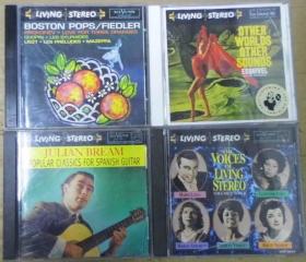 LIVING STEREO  BOSTON POPS FIEDLER  OTHER WORLDS OTHER SOUNDS JULIAN BREAM  THE VOICES OF LIVING STEREO VOL.2  首版 旧版 欧版 原版 绝版 4CD