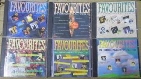 FAVOURITES IN ORIGINALS  7.8.9.10.11.12.集  T113版 首版 旧版 港版 原版 绝版 6CD