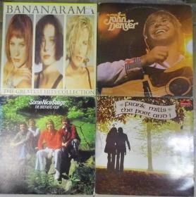 留声机專用 BANANARAMA JOHN DENVER THE BROTHERS FOUR  FRANK MILLS  黑胶唱片 4LP