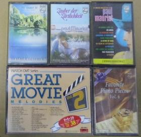 老磁带 六盒 PAUL MAURIAT GREAT MOVIE MELODIES  PIANO PIECES 6