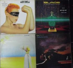 留声机專用  EURYTHMICS SLADE LEVEL 42 GENESIS    黑胶唱片 港版 4LP