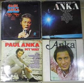 留声机專用  PAUL ANKA    黑胶唱片 4LP