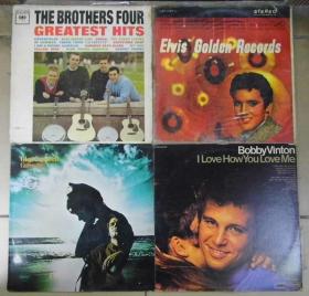 留声机專用  THE BROTHERS FOUR ELVIS GLEN CAMPBELL  BOBBY VINTON  黑胶唱片 4LP