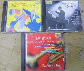 TELARC  RAY BROWN JIM HALL DUKE ELLINGTON  首版 旧版 德版 原版 绝版 3CD