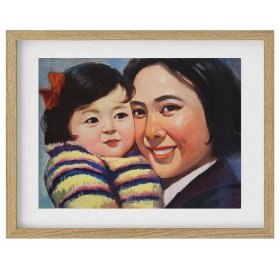 彭召民 水彩人物宣传画原稿一幅 56×76cm 约1970-1980年代 【原稿】