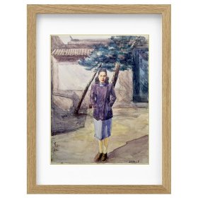 张充仁《城南旧事》水彩 25.5×19.5cm 1954年