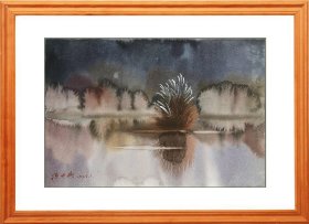 特价：冯中衡《风景》 水彩画 27×40cm 1987年
