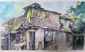 西安美院流出水彩画（建筑风景2）画功很好