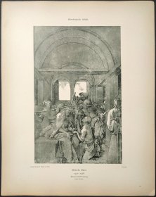 【丢勒】1896年 珂罗版 版画《DORNENKRONUNG》 纸张36.5×29厘米
