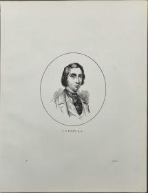 1876年 木版画《J.H.FOLEY》