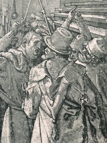 【丢勒】1896年 珂罗版 版画《CHRISTUS WIRD DEM VOLKE GEZEIGT》 纸张36.5×29厘米