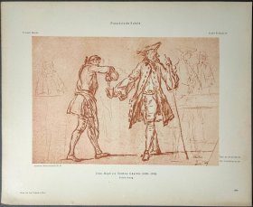 【夏尔丹】1896年 珂罗版 版画《RAFRAICHISSEMENT》 纸张36.5×29厘米