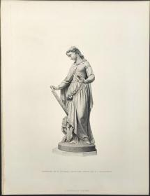 1877年钢版画 点刻凹版《ELAINE》