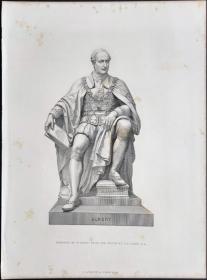 1877年 钢版画  点刻凹版《阿尔伯特亲王,PRINCE ALBERT》