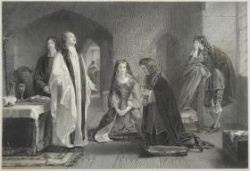 【弗农画廊系列、附资料页】1851年 钢版画《威廉·罗素勋爵 LORD WILLIAM RUSSELL》