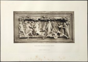 1880年 照相凹版画《雕塑 GETHSEMANE-A TERRA COTTA PAMEL》英国陶瓷艺术家 乔治·廷沃斯 的作品