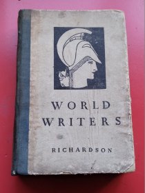 布脊精装《世界作家全像》全一厚册627页、威廉 查理森著