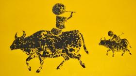 H310 · 陈世宁：南京艺术学院副院长 · 苏州民族乐器厂 · 宣传画底稿原稿  · 尺寸：60*89