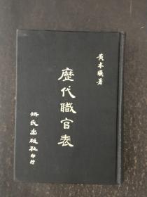 历代职官表 精装