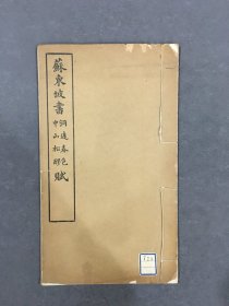 苏东坡书洞庭春色赋中山松醪赋