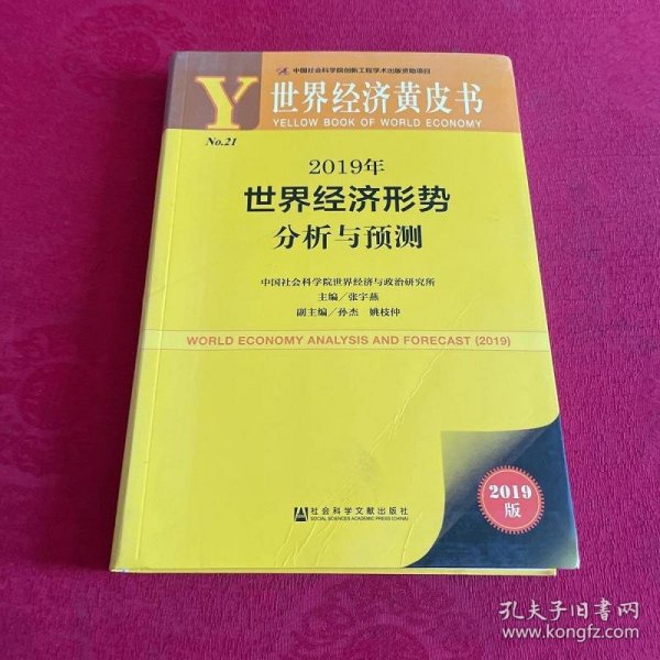 世界经济黄皮书:2019年世界经济形势分析与预测