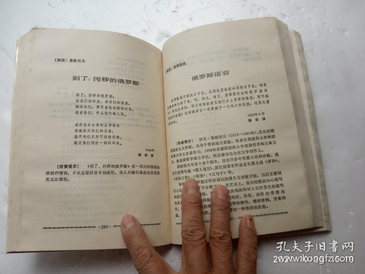 青少年世界名诗欣赏一日一首、书内有水印、请自己看清图、售后不退货（买满100元包快递）