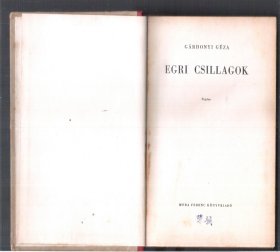 匈牙利语原版小说 Egri Csillagok / Gárdonyi Géza【店里有许多各语种原版小说欢迎选购】