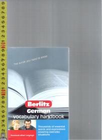 |国外双语学习书Bilingual learning| Berlitz German Vocabulary Handbook《实用德语会话及其词汇》/ 通过英语学习德语