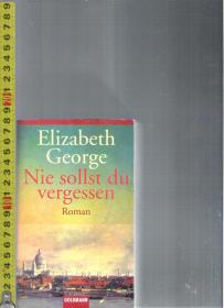 原版德语小说集 Nie sollst du vergessen / Elizabeth George【店里有许多德文原版小说欢迎选购】