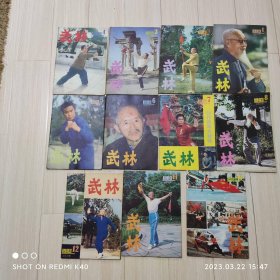 武林1983年全年11本合售 缺9 期刊杂志 武林著 广东省体育运动委员会