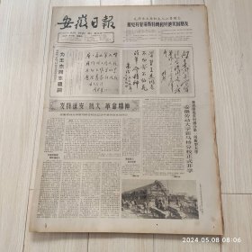 安徽日报1965年11 25共四版生日报 配高档礼盒