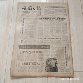 安徽日报1965年11 29共两版生日报 配高档礼盒