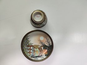 明治老九谷烧茶杯套DF2-084