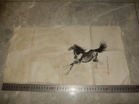 杨柳青画社 木版水印 徐悲鸿 马