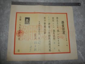 1955年 天津师范学院 毕业证书