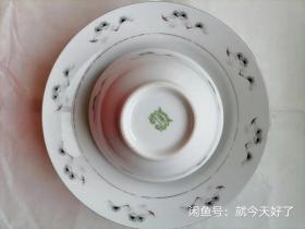 八十年代“中国唐山”瓷碗瓷碟5件