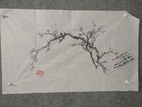 sh176号国画梅花墨梅 万花敢向雪中出 80×50cm 作者：傅璞，字一石，号望天楼主人，浙江省浦江县白马镇人，现居杭州。现为浦江美协、金华美协、杭州西溪文艺家协会、浙江省中老年书画家协会、中国老年书画学会会员，中国书画导报签约书画家，环球翰墨文化艺术院研究员。