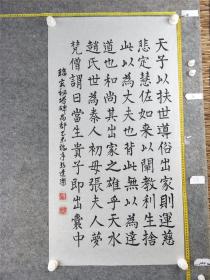 B16657号书法 临玄秘塔碑局部 99×53cm 作者：马逢乐   唐故左街僧录内供奉三教谈论引驾大德安国寺上座赐紫大达法师端甫卒。史馆修撰裴休制碑曰：玄秘塔者，大法师端甫灵骨之所归也。戏！为丈夫者，