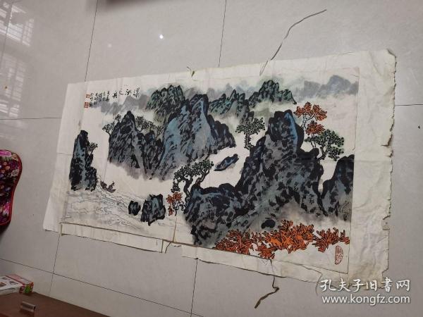 湖南画家  刘正凡 山水画 潇湘泛舟