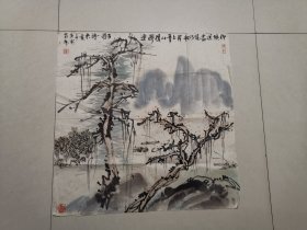 罗蜀乔  山水画