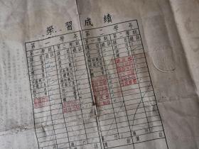 1955年  中央重工业部有色金属工业管理局地质勘探学校 毕业证书