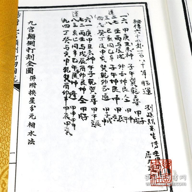 杨曾九宫颠倒打劫图说（增补四库青乌辑要第31种 16开线装 全一册）