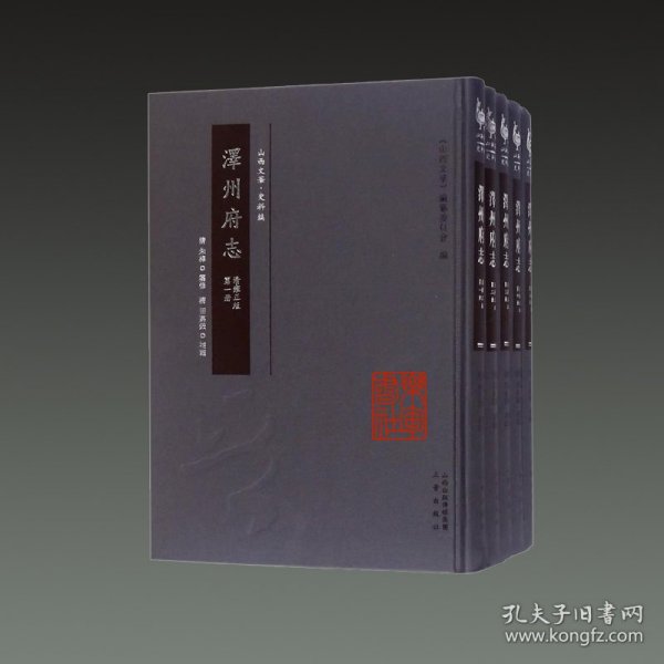 [清雍正版]泽州府志（山西文华 史料编 16开精装 全十册）