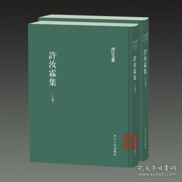 许汝霖集(浙江文丛 16开精装 全二册)