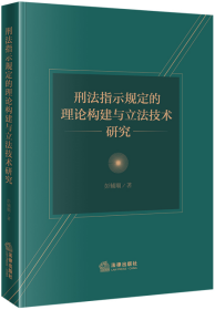 刑法指示规定的理论构建与立法技术研究